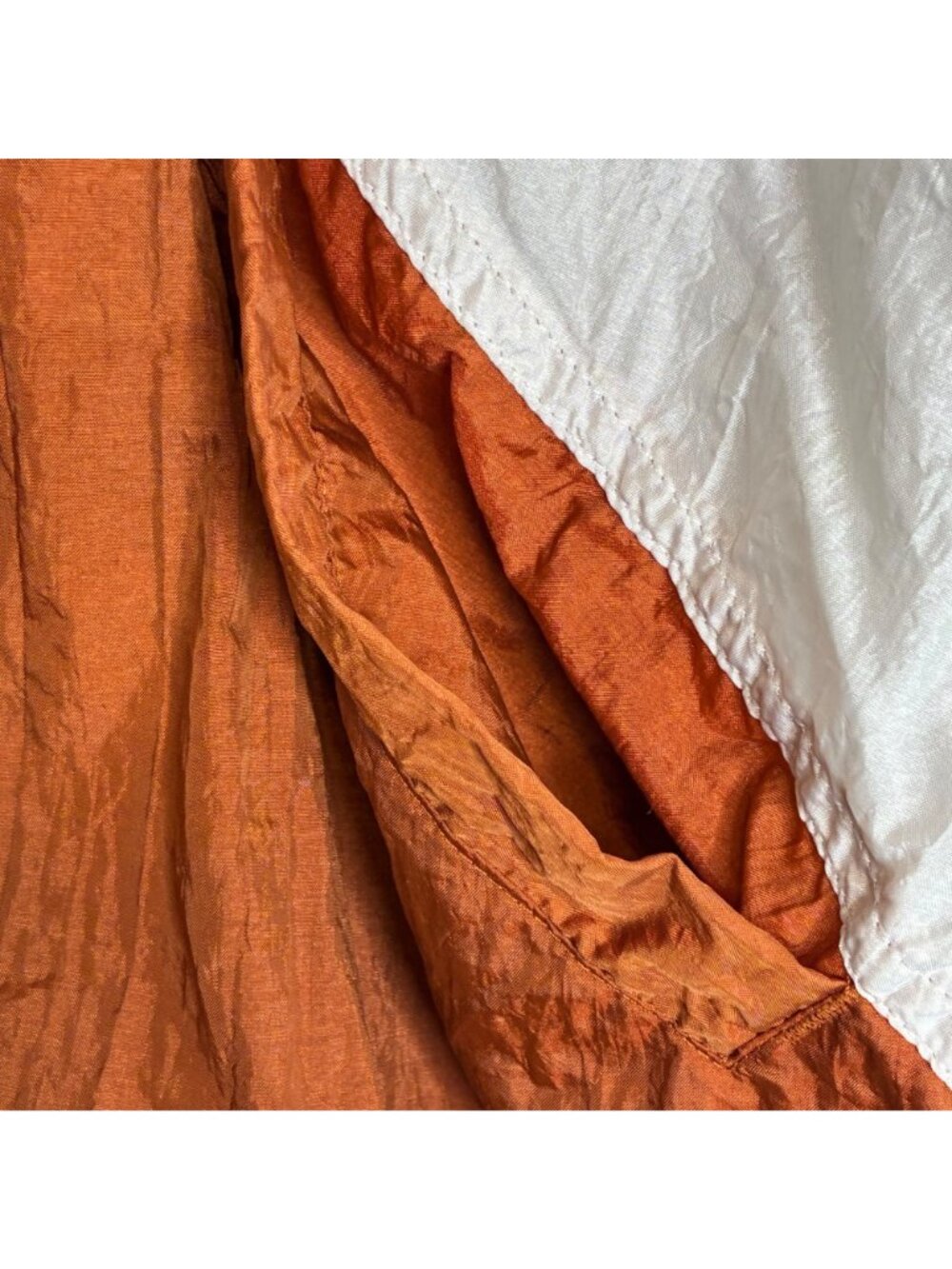 Texas Longhorns Vintage Nylon Tracksuit Jacket & Pants L Orange Gray White - Picture 10 of 12